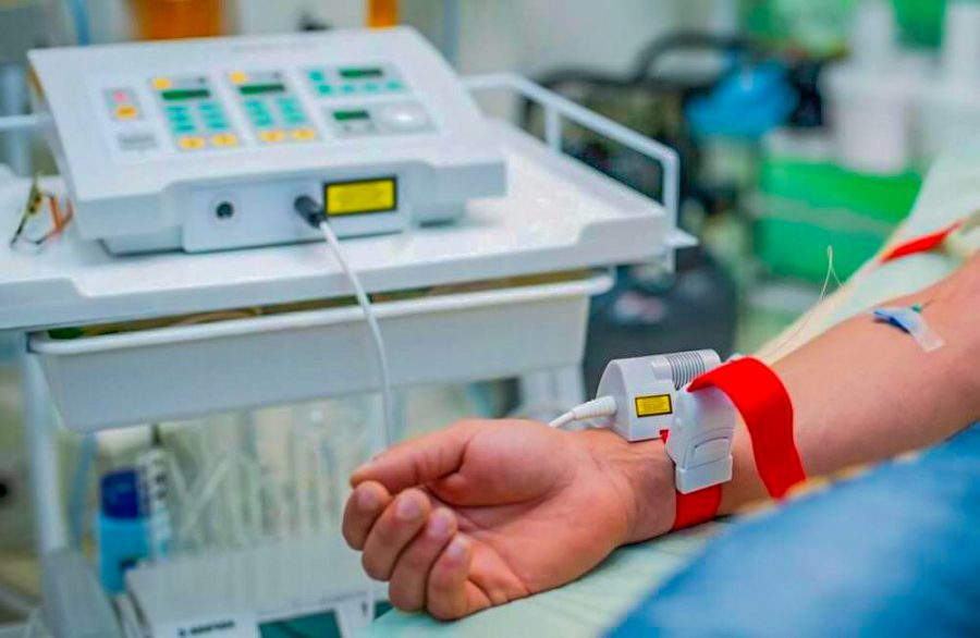 Внутривенное освечивание крови в санатории Крепость в городе Кисловодске - фотография