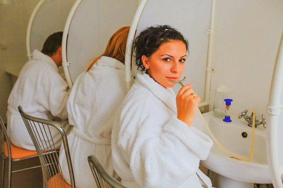 Десневое орошение в санатории Крепость в городе Кисловодске - фотография